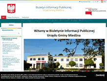 Tablet Screenshot of bip.miedzna.pl