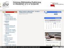 Tablet Screenshot of biblioteka.miedzna.pl